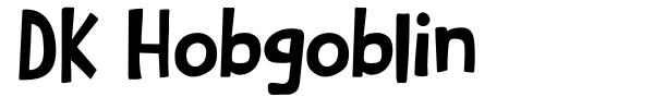 DK Hobgoblin font preview